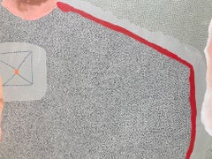 Maeve D'Arcy „Off the Record“ – Abstraktes Ölgemälde auf Leinwand