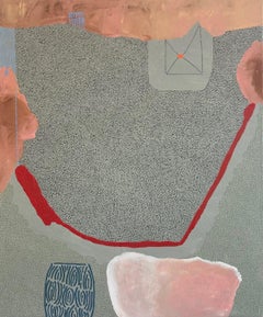 Maeve D'Arcy "Off the Record" - Pittura ad olio astratta su tela