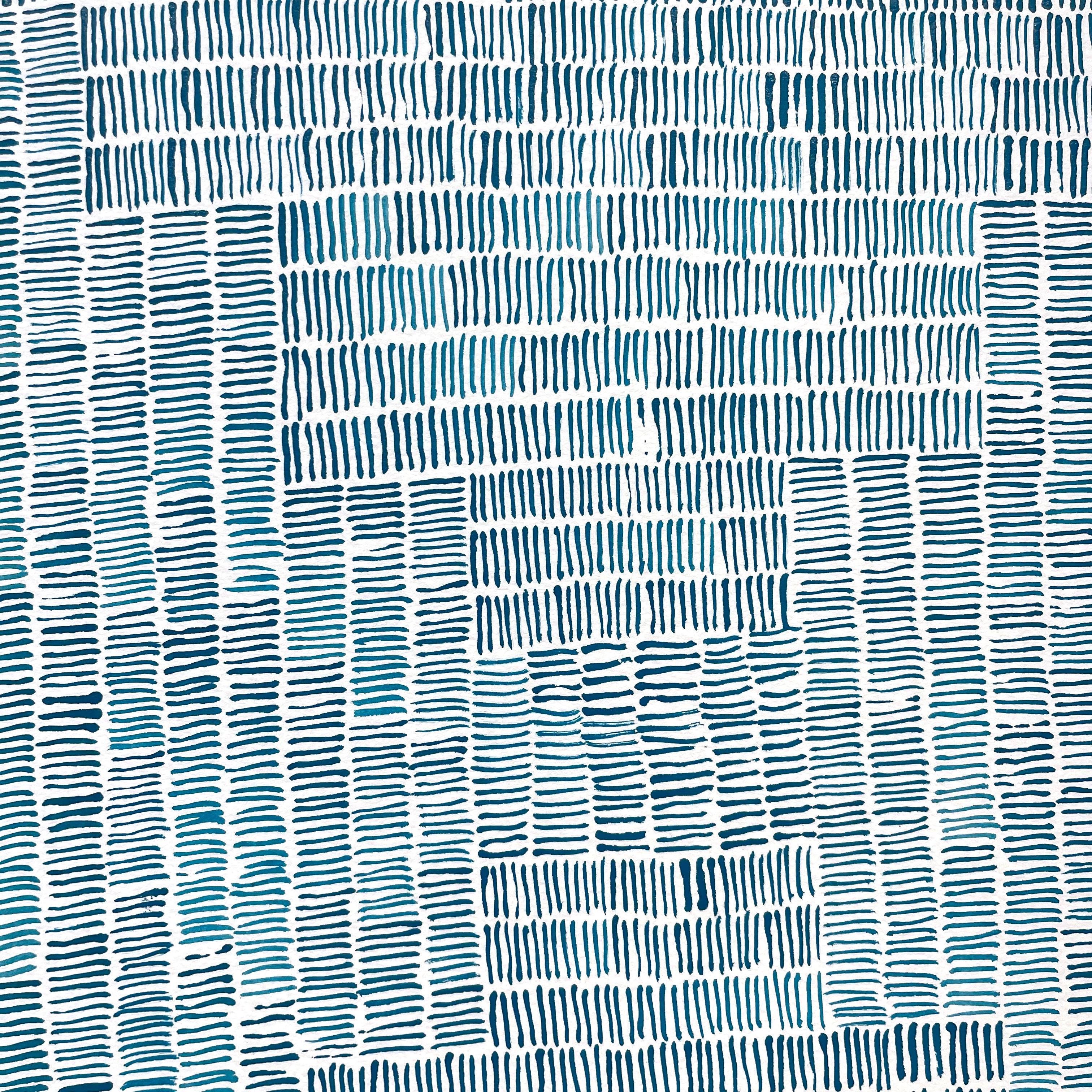 Maeve D'Arcy „Skintimate“ – Abstraktes Acrylgemälde auf Papier im Angebot 1
