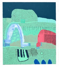Maeve D'Arcy "Streak-Free Shine" Pittura acrilica astratta su tela