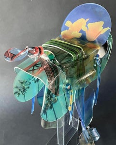 "California Dreamin"-  Inchiostri UV stampati su acrilico e formati a mano