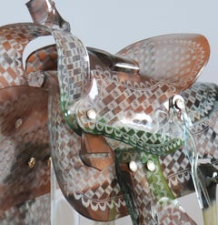 "Chaps" -  Encres UV imprimées sur acrylique formées à la main