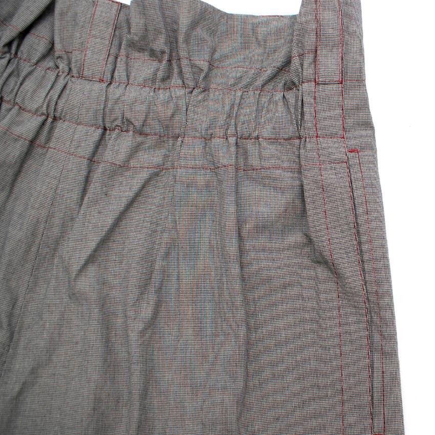 Mafalda Von Hessen Grey Paper Bag Trousers US 4 im Angebot 2
