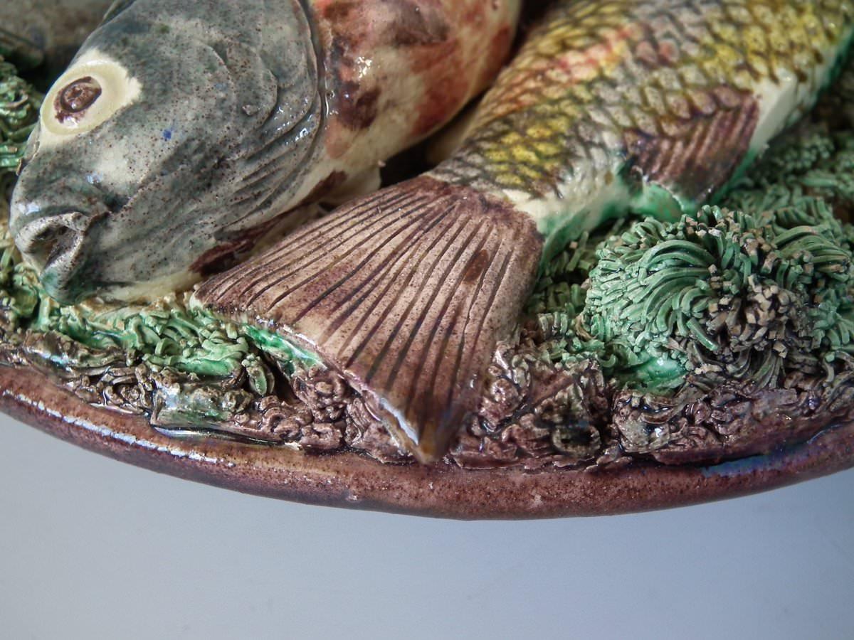 Mafra Palissy Majolica Fish Wall Plate 5