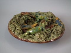 Mafra Palissy Majolica Lizard Wall Plate
