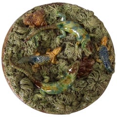 Mafra Palissy Majolica Lizard Wall Plate