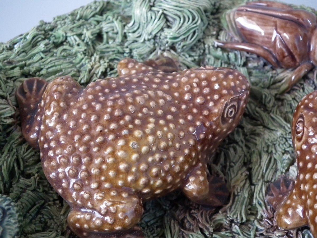 Mafra Palissy Majolica Toads Plate 3