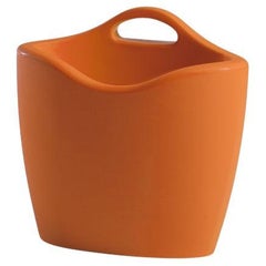Mag Pumpkin Orange Magazine Rack by Eli Jacobson