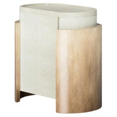 Nigtstand, Madera Lacada Texturizada Hecha a Mano