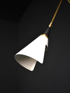 Magari Adjustable Wall Lamp in Bronze, White and Brass by Blueprint Lighting