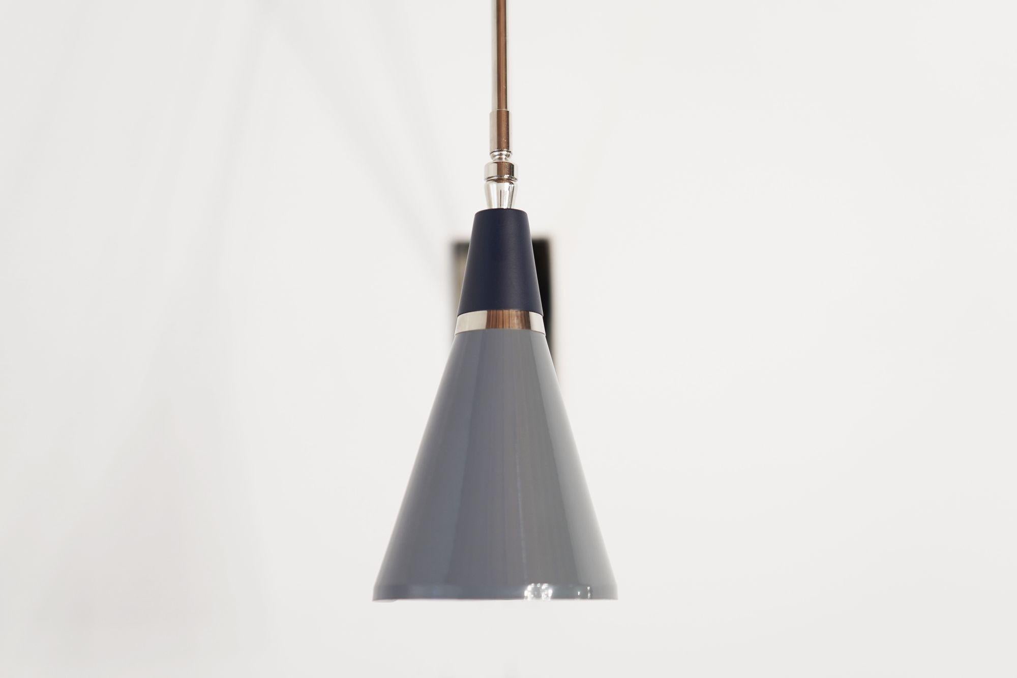 Lampada da parete Magari in nichel in vendita 1