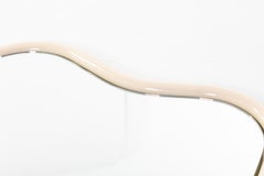 Magaud mirror, curved and powder coated steal and mirror by 13 Desserts