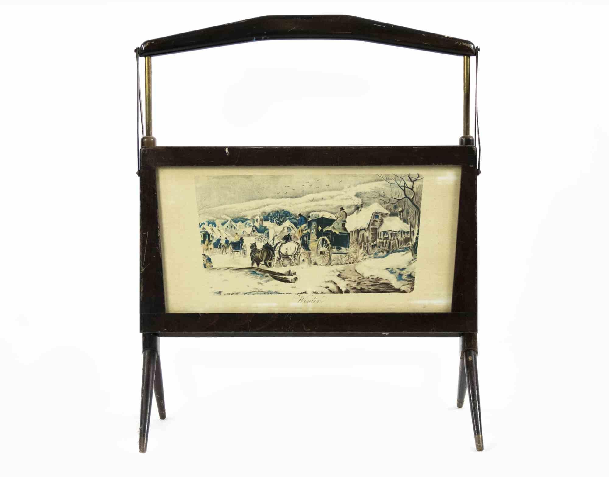 Magazine Holder by Ico Parisi, Mid 20th Century In Good Condition For Sale In Roma, IT