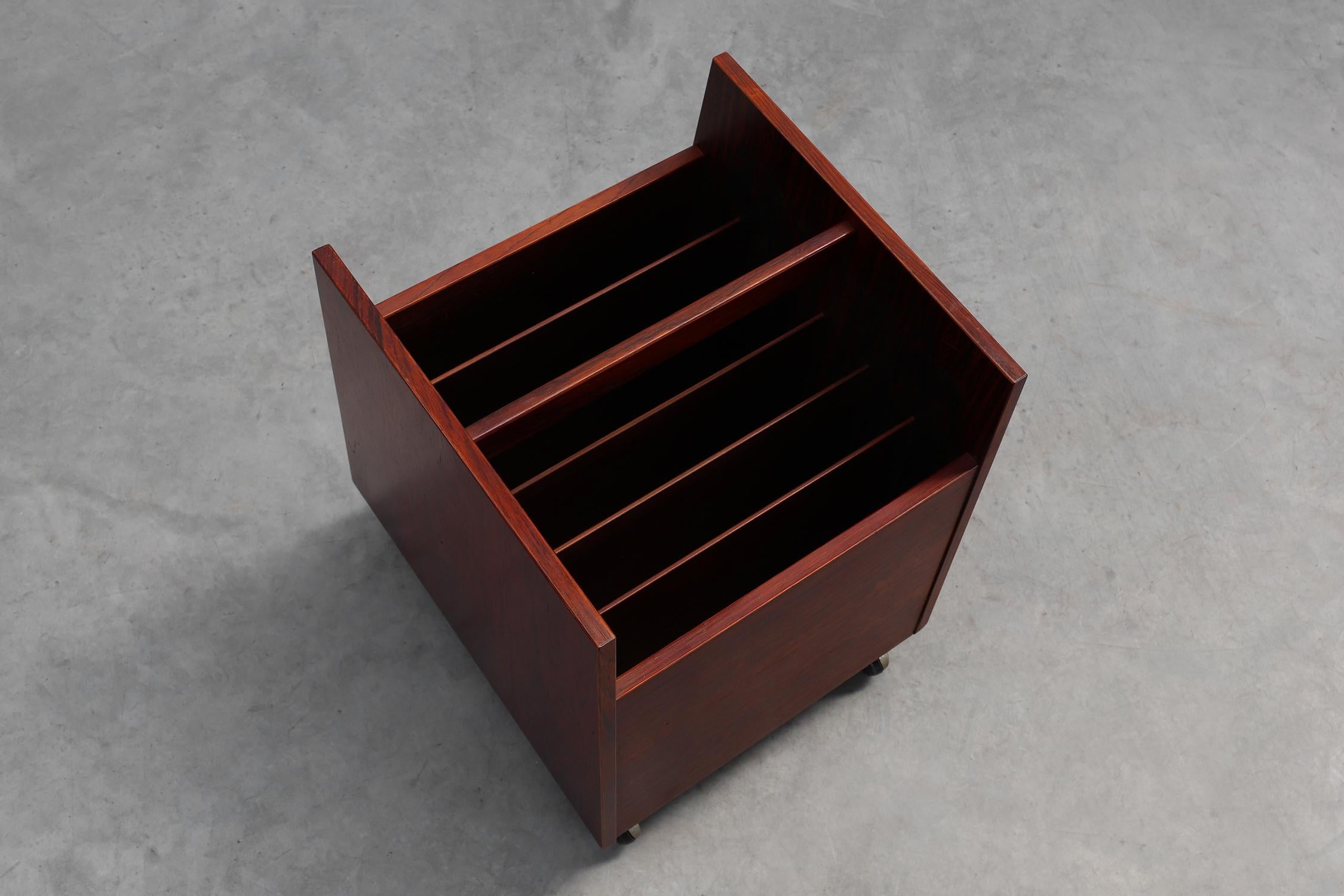 Portariviste LP Caddy Rack di Rolf Hesland per Bruksbo, Norvegia anni '70 in vendita 6