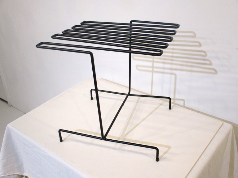 Magazine Newspaper Rack in the Style of Tony Paul For Sale at 1stDibs