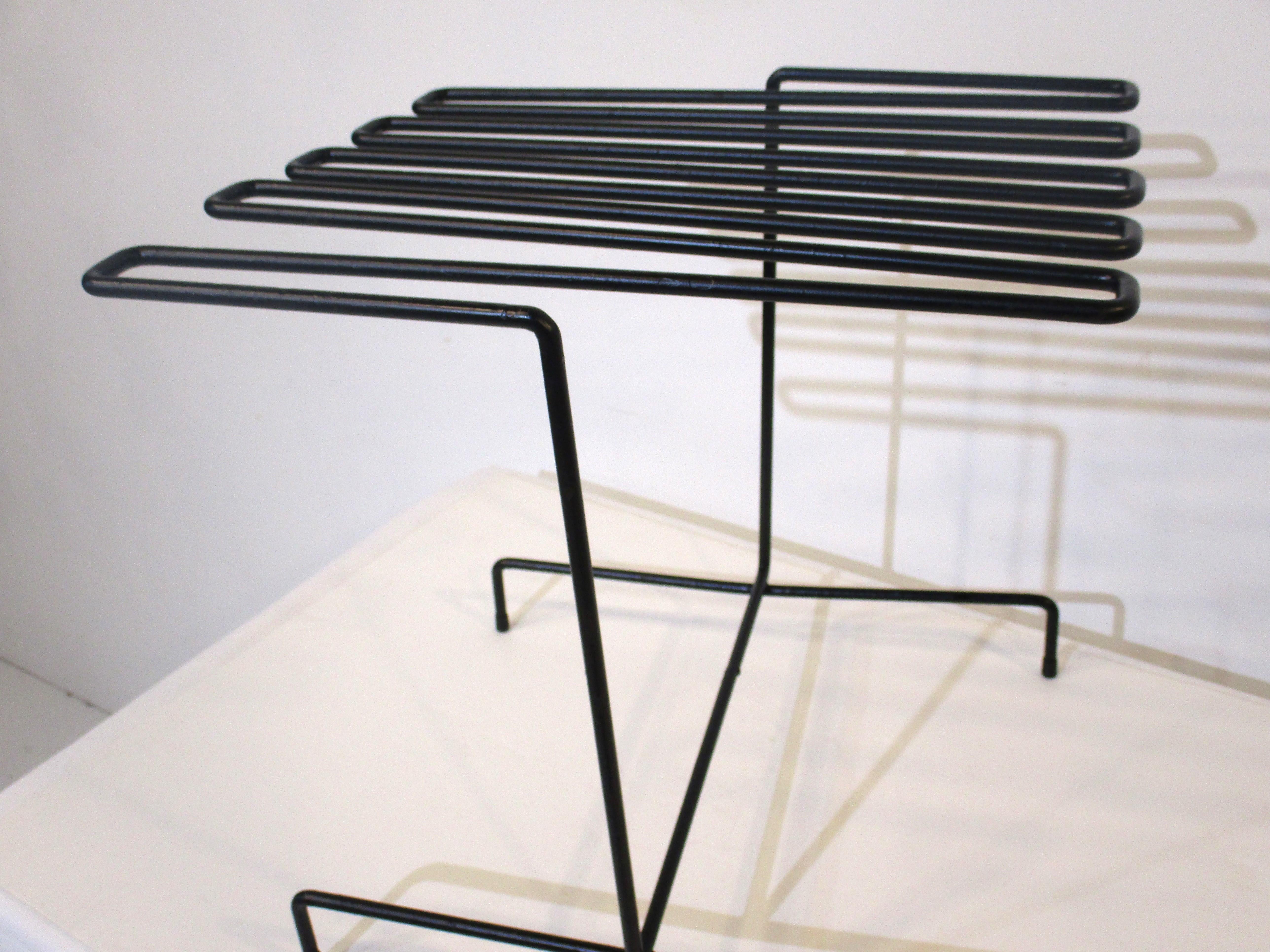 20th Century Magazine Newspaper Rack in the Style of Tony Paul  For Sale