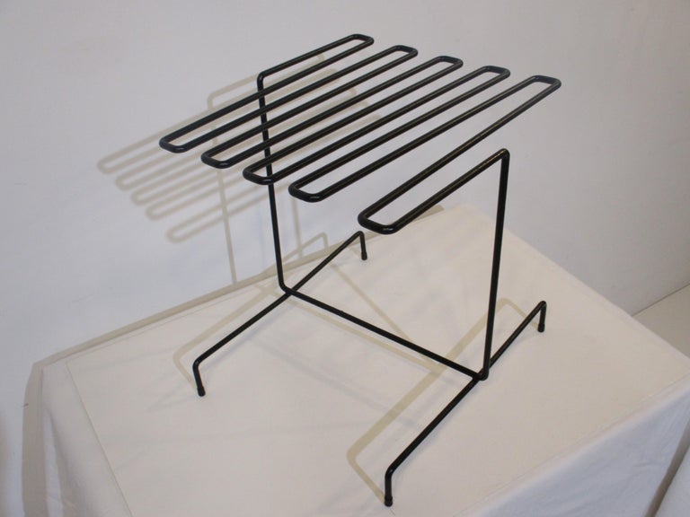 Magazine Newspaper Rack in the Style of Tony Paul For Sale at 1stDibs