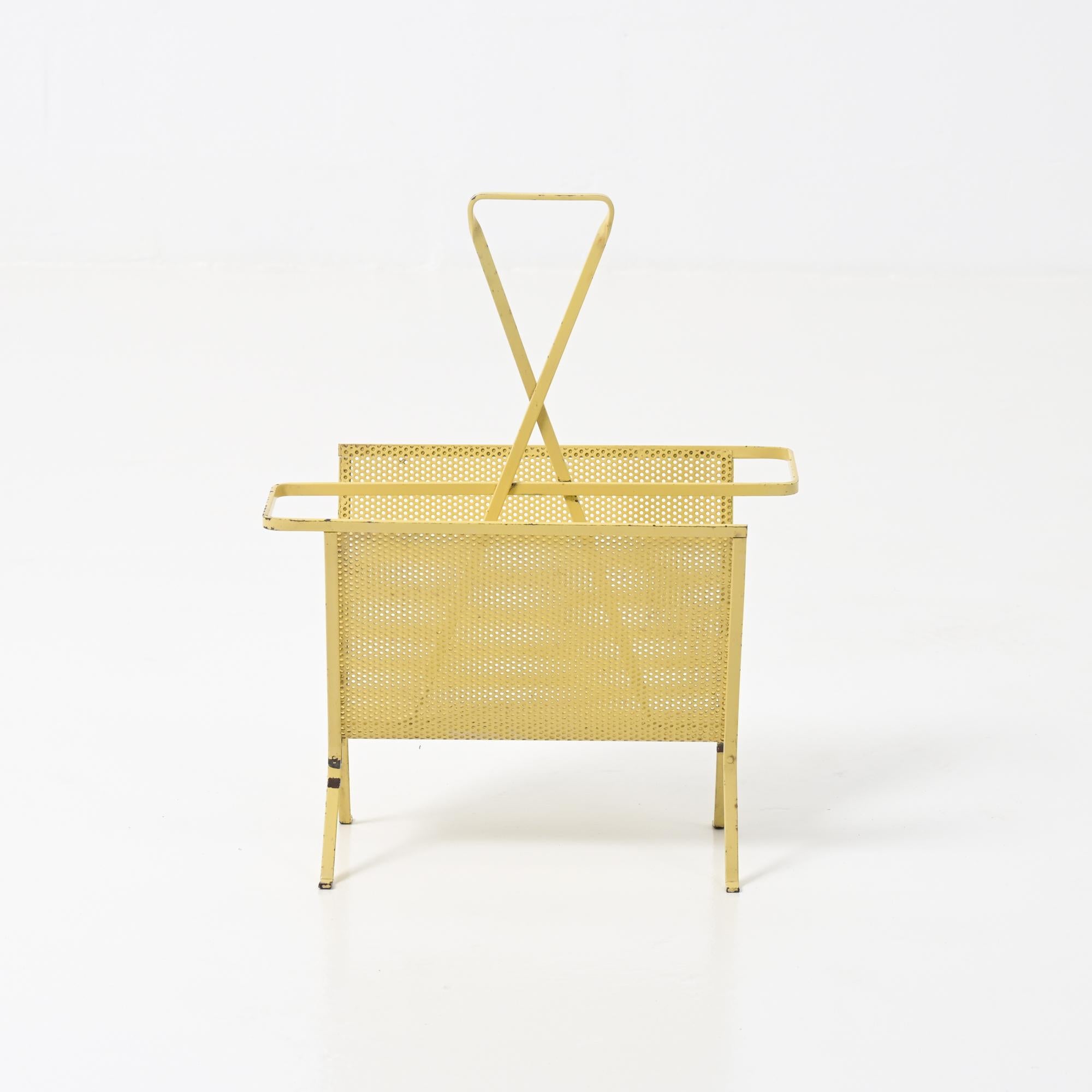 French Magazine Rack by Mathieu Matégot For Sale