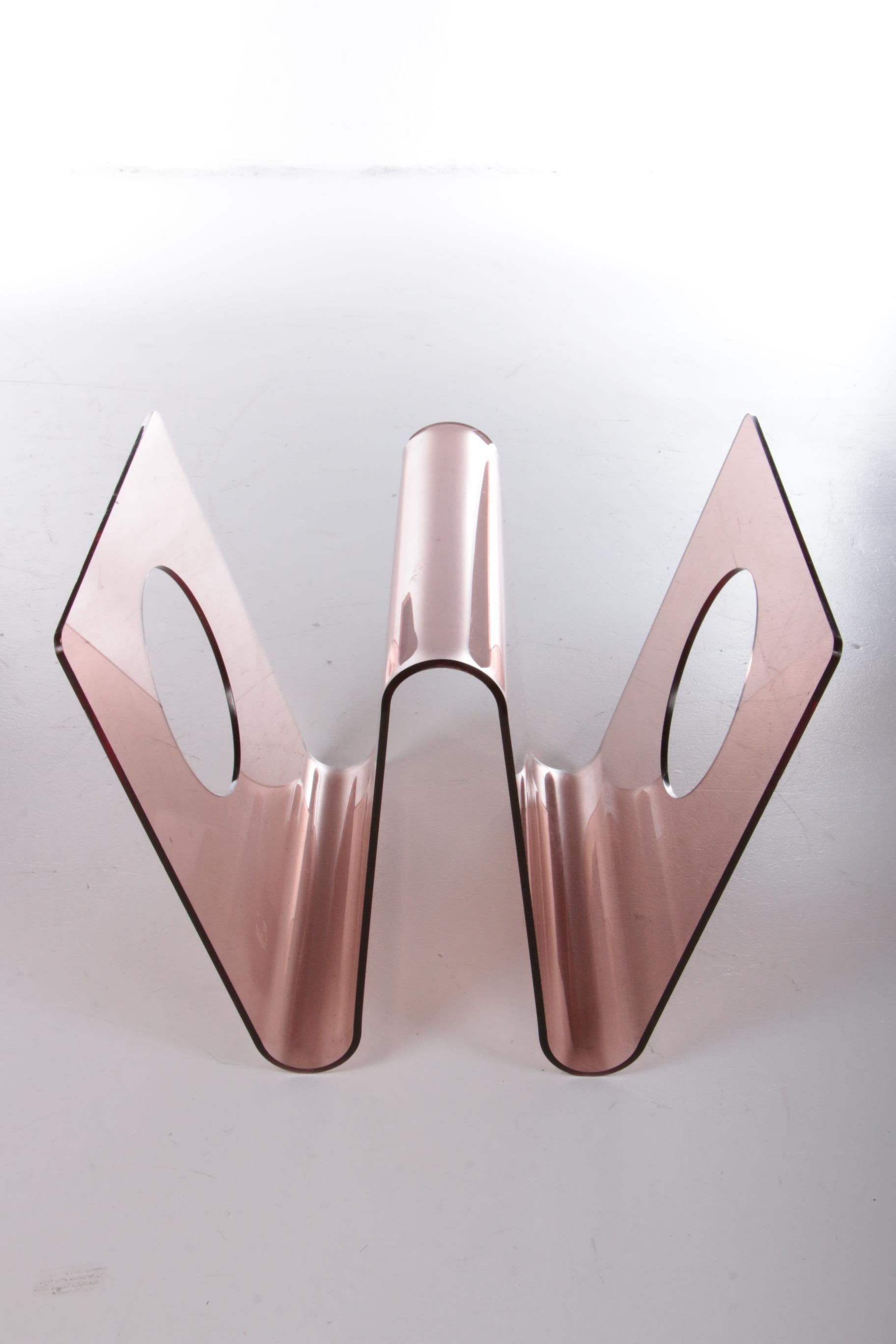 Magazine rack design by Michel Dumas made by Roche Bobois 1960 In Good Condition In Oirlo, LI