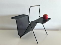 Magazine rack designed by Mathieu Mategot in perforated metal circa 1950