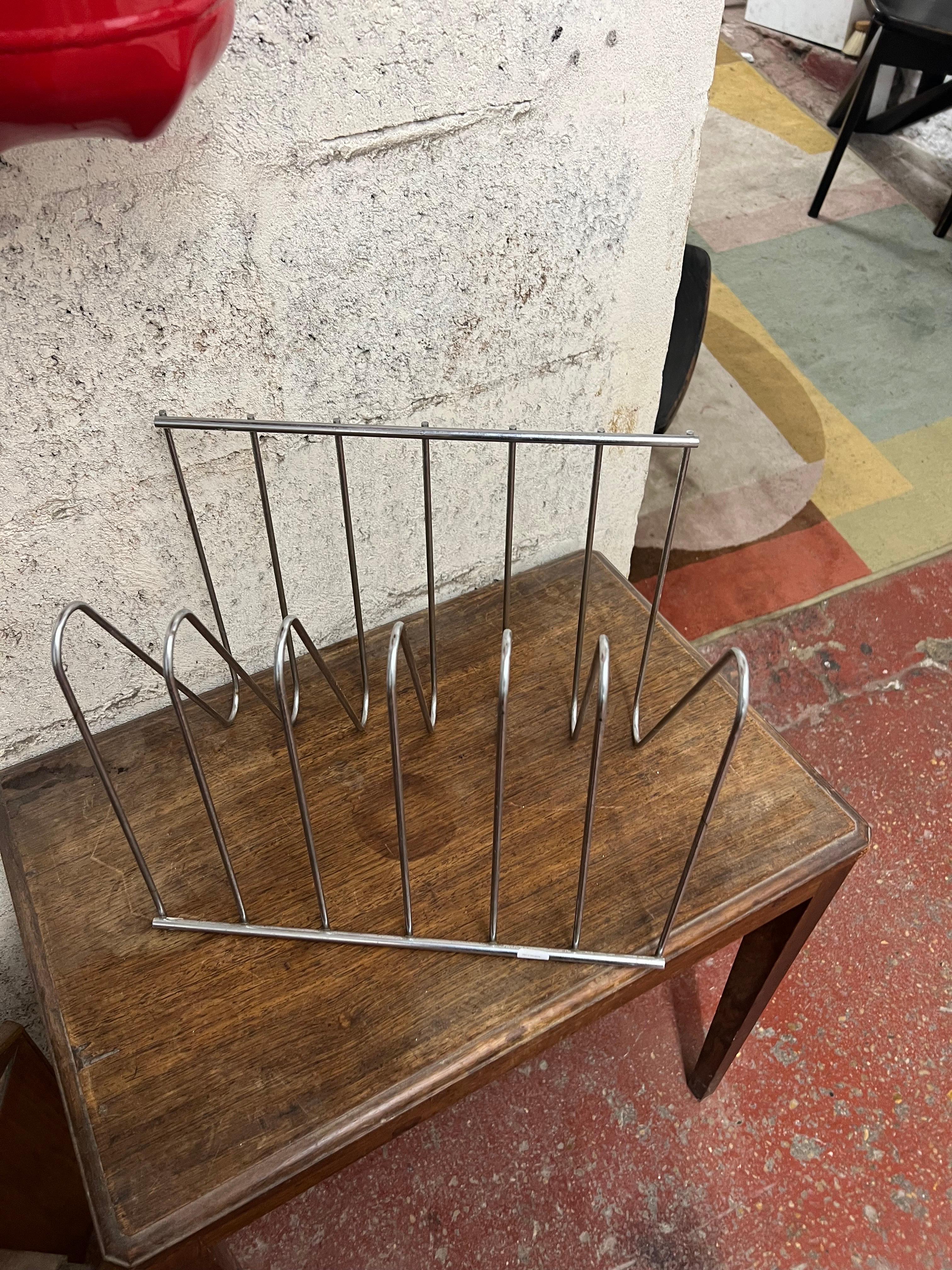 French Magazine Rack Francois Arnal for Atelier A For Sale