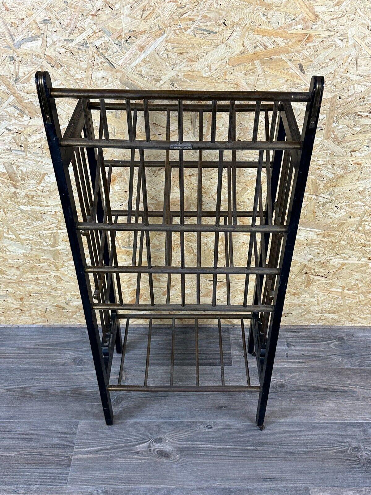 Magazine rack from Wiener Werkstätte Austria made of mahogany & brass around 190 For Sale 7