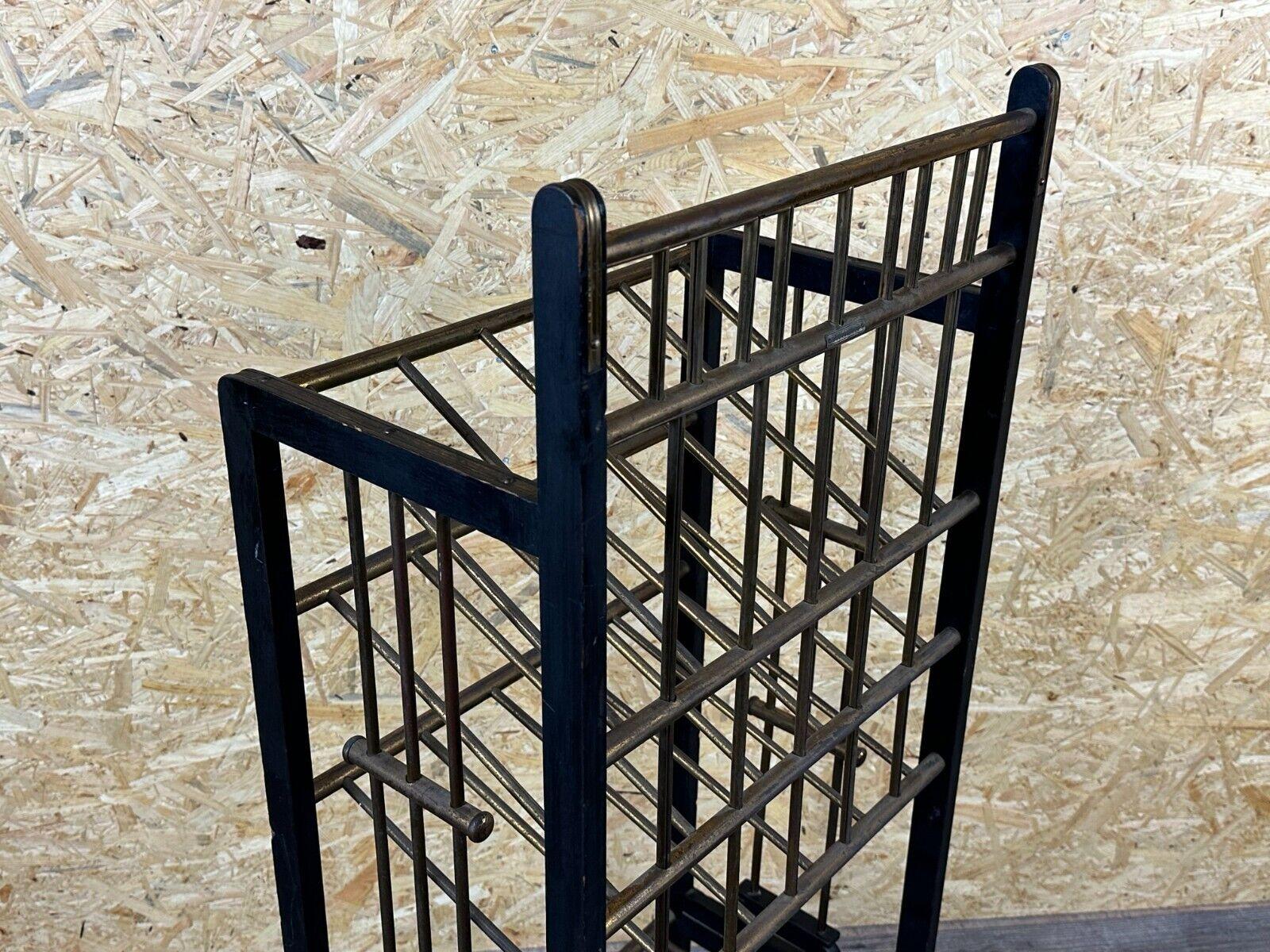 Magazine rack from Wiener Werkstätte Austria made of mahogany & brass around 190 For Sale 10