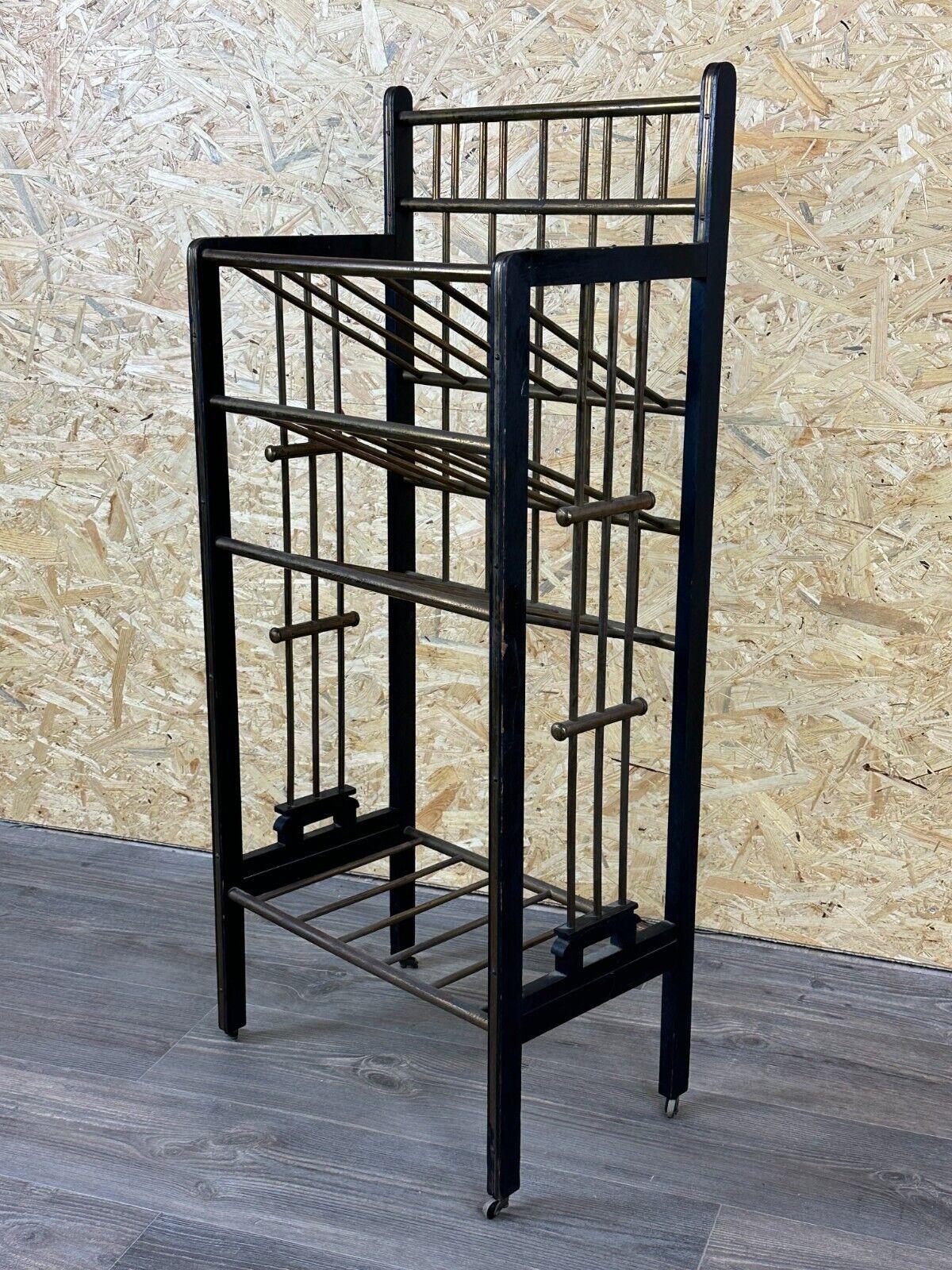 Magazine rack from Wiener Werkstätte Austria made of mahogany & brass around 190 For Sale 12