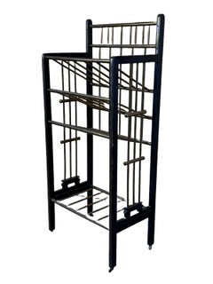 Magazine rack from Wiener Werkstätte Austria made of mahogany & brass around 190