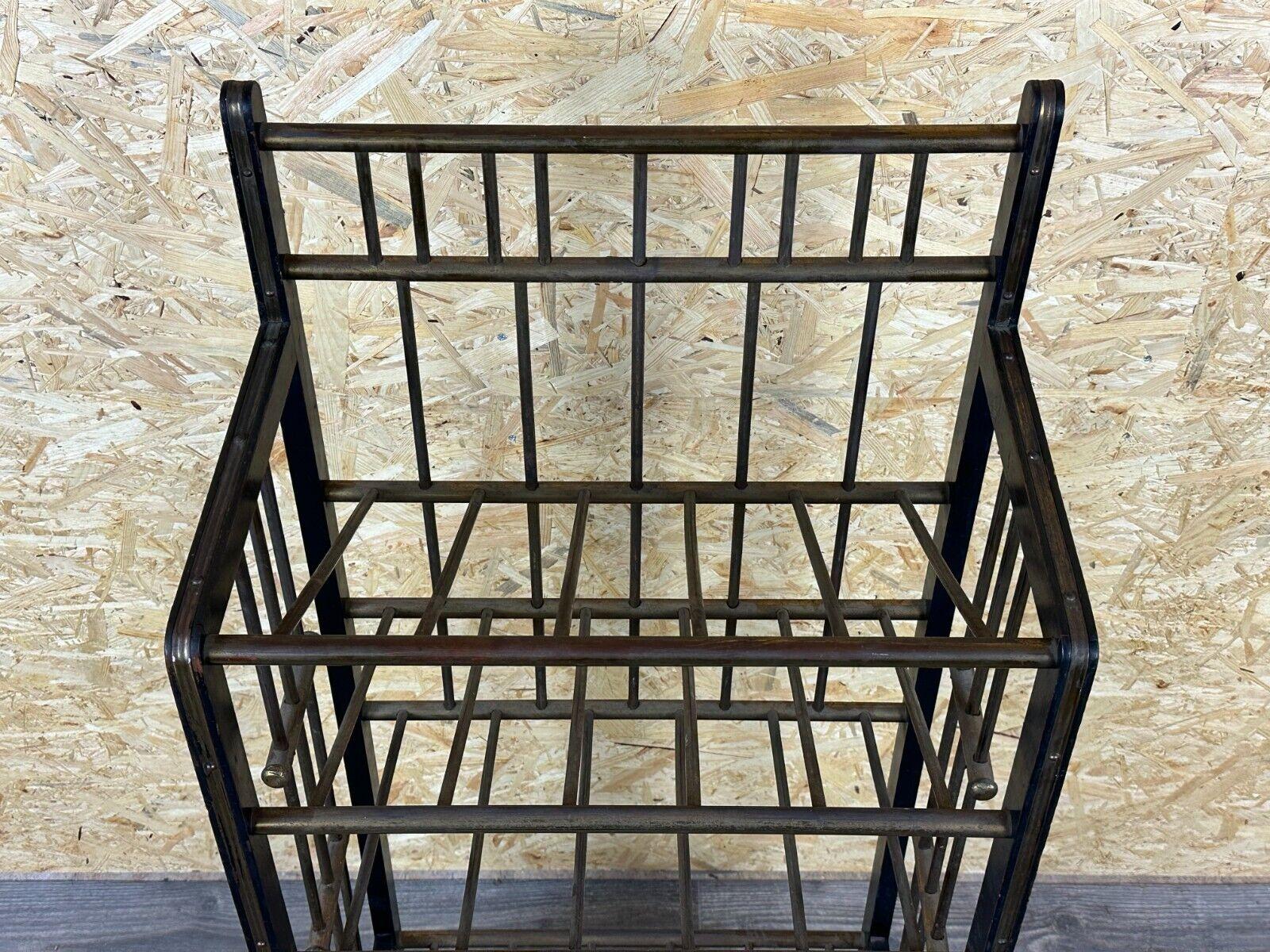 Early 20th Century Magazine rack from Wiener Werkstätte Austria made of mahogany & brass around 190 For Sale