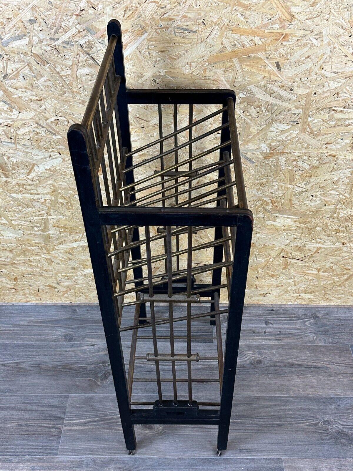 Magazine rack from Wiener Werkstätte Austria made of mahogany & brass around 190 For Sale 3