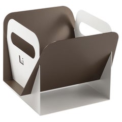Modern Aluminum Magazine Rack DAILY ALUMINIUM by Limac Design