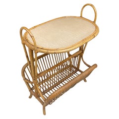 Magazine Rack in Bamboo, circa 1960
