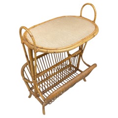 Magazine Rack in Bamboo, circa 1960