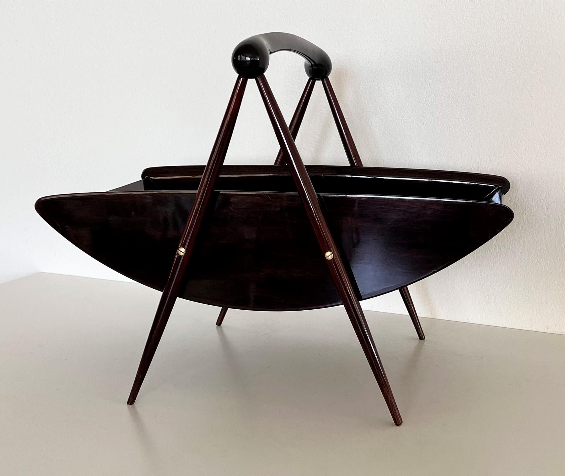 Italiano Portariviste in Wood del Medioevo italiano, anni '60