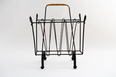 Magazine Rack Iron, circa 1950s