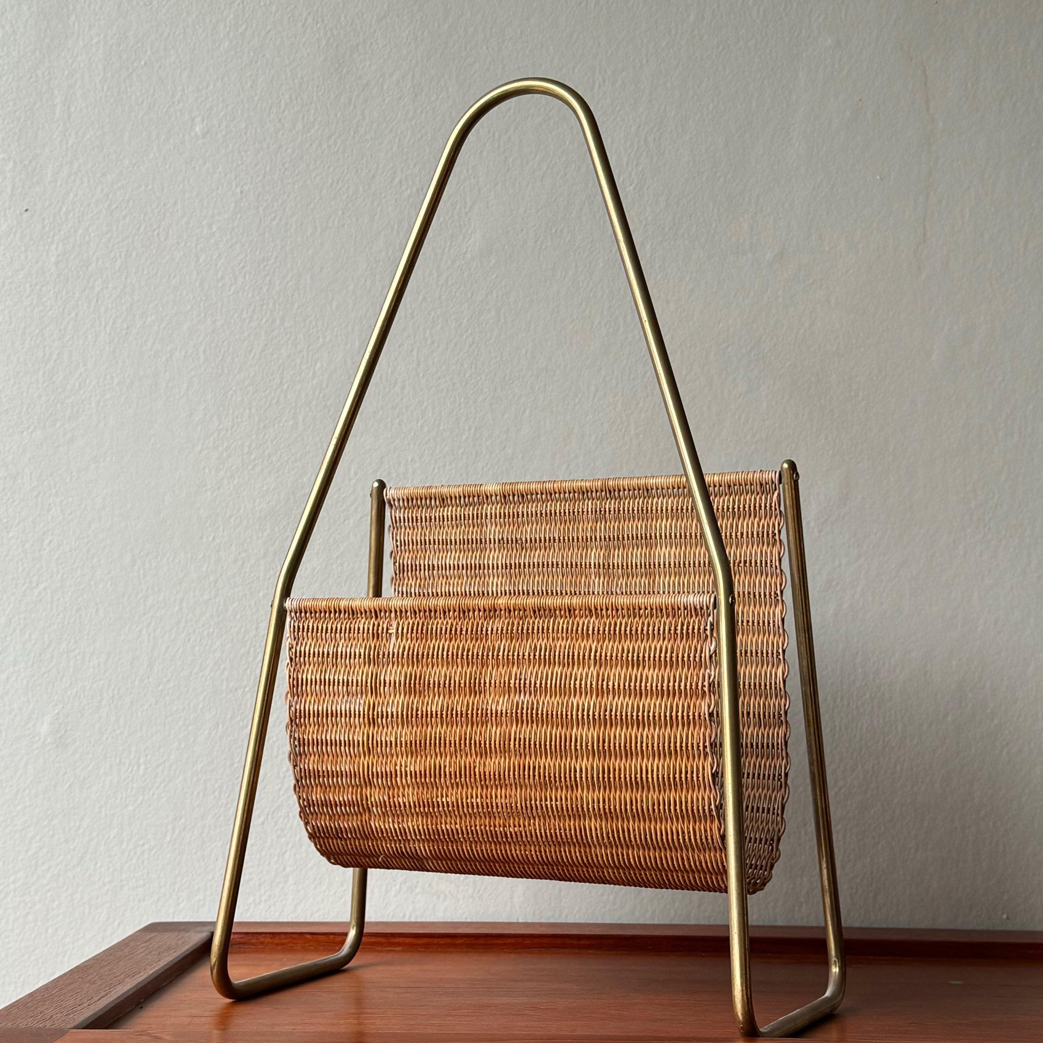Magazine Rack, Model No. 3808, Carl Aubock II In Good Condition In London, GB