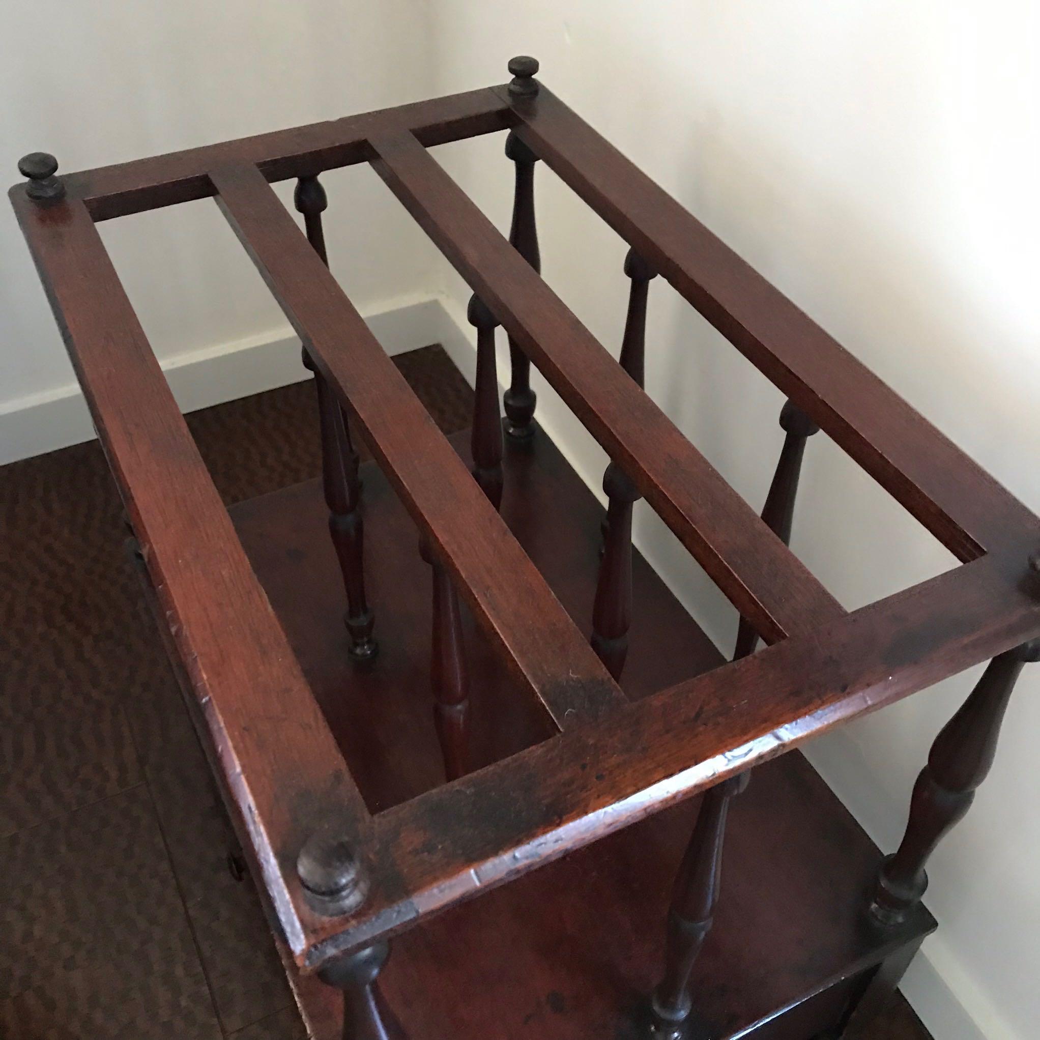 Late Victorian Magazine Rack Table