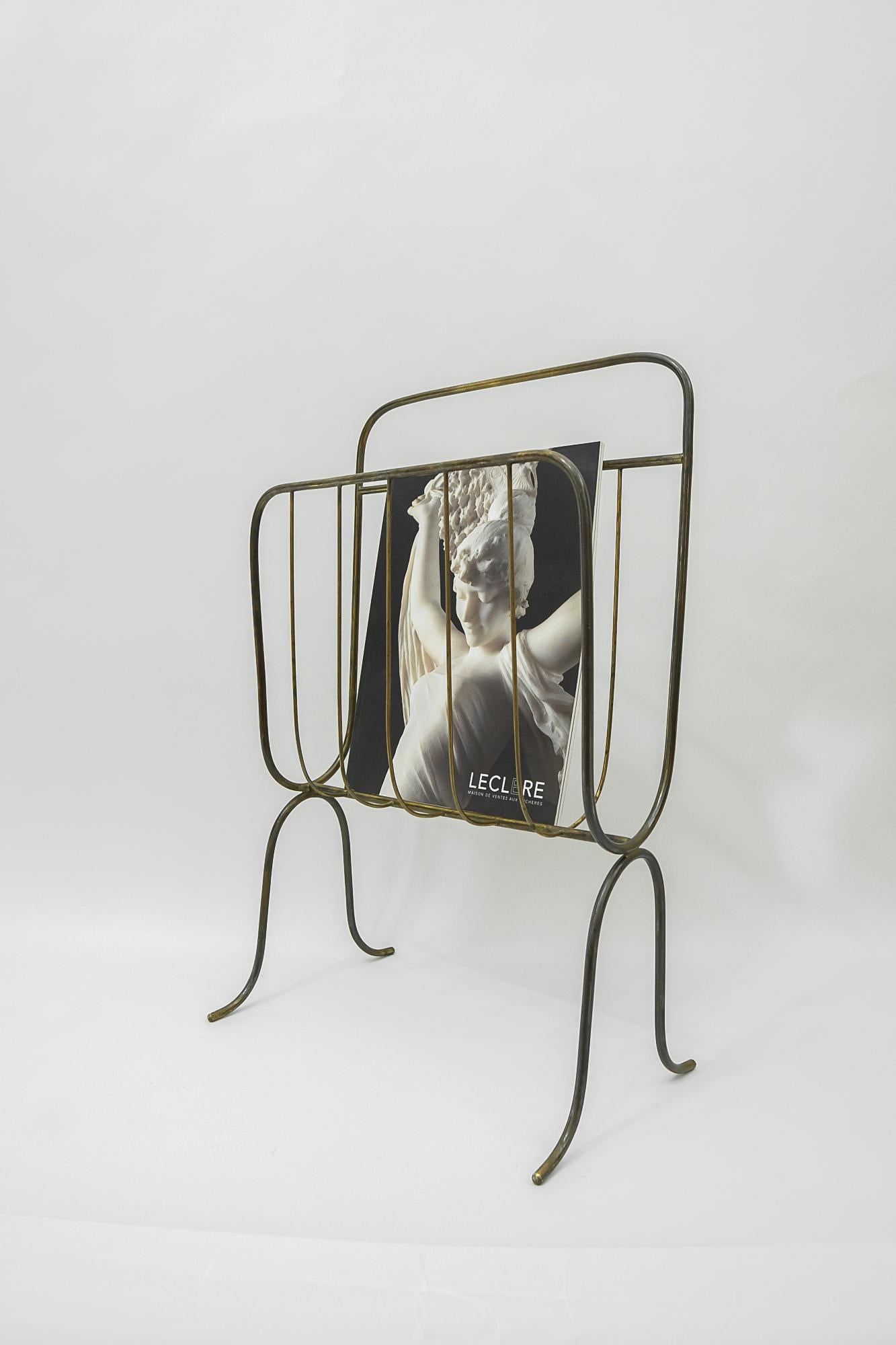 Mid-Century Modern Magazine Rack Vienna Around 1950s For Sale