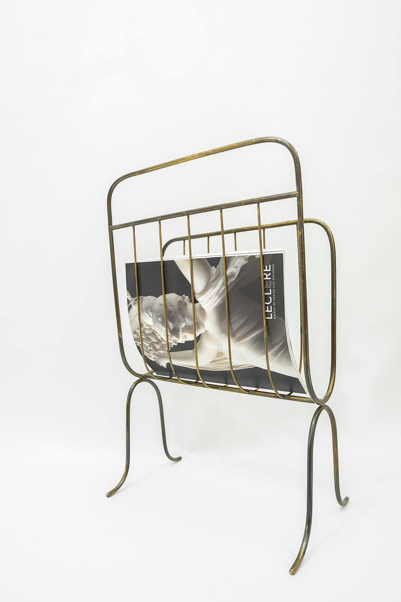 Austrian Magazine Rack Vienna Around 1950s For Sale