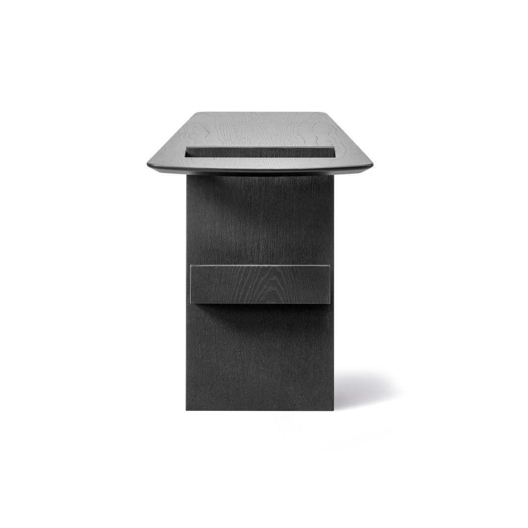 Magazine Side Table M6500 in Black Lacquered Oak by Jens Risom for Fredericia In New Condition For Sale In Dubai, AE