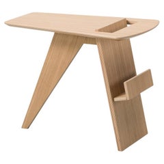 Mesa auxiliar M6500 en roble lacado de Jens Risom para Fredericia