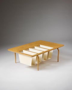 Magazine table Designed by Bruno Mathsson for Firma Karl Mathsson