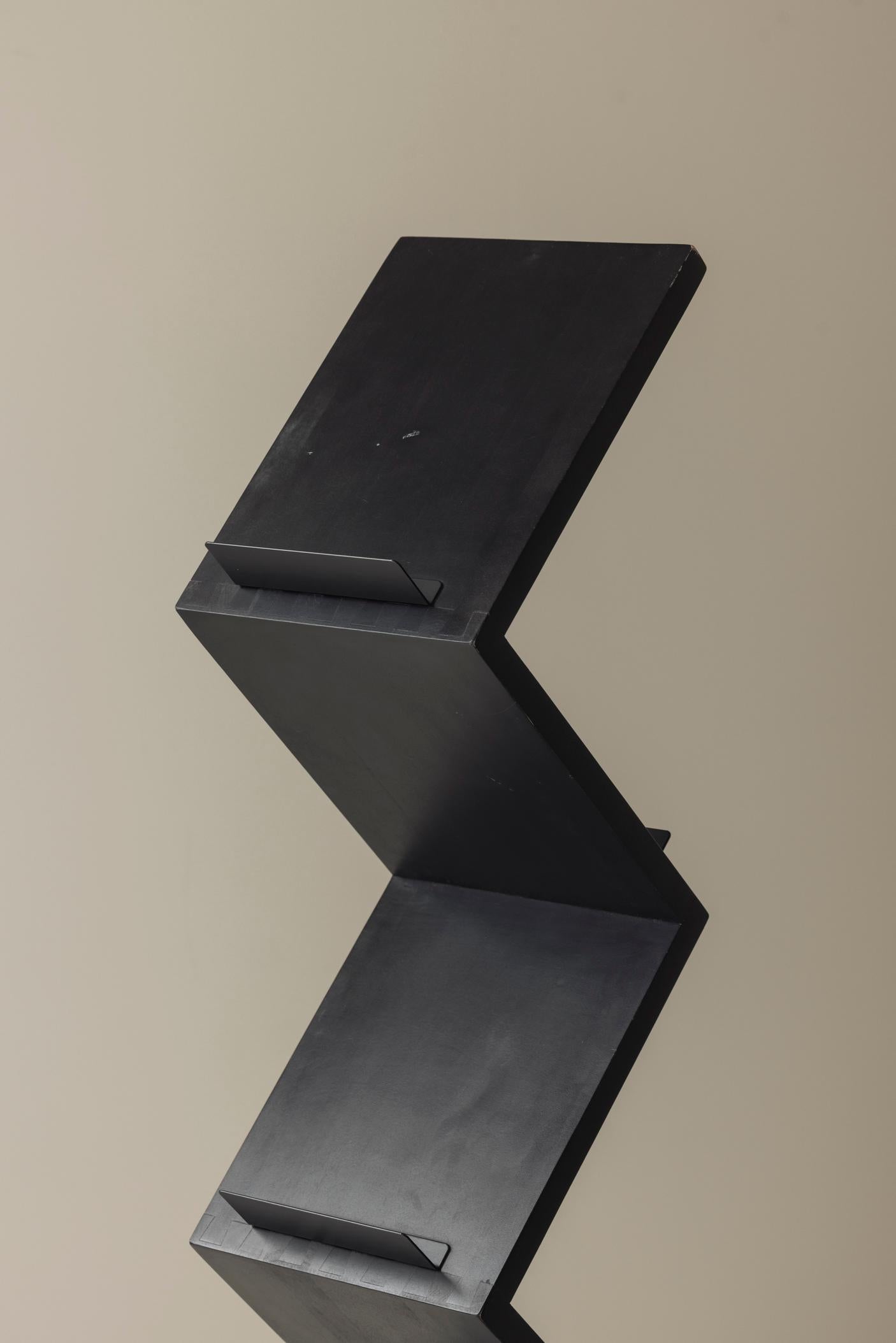 Magazine ‘Zink’ shelf by Jonas Bohlin for Källemo, Sweden 1984 For Sale 4