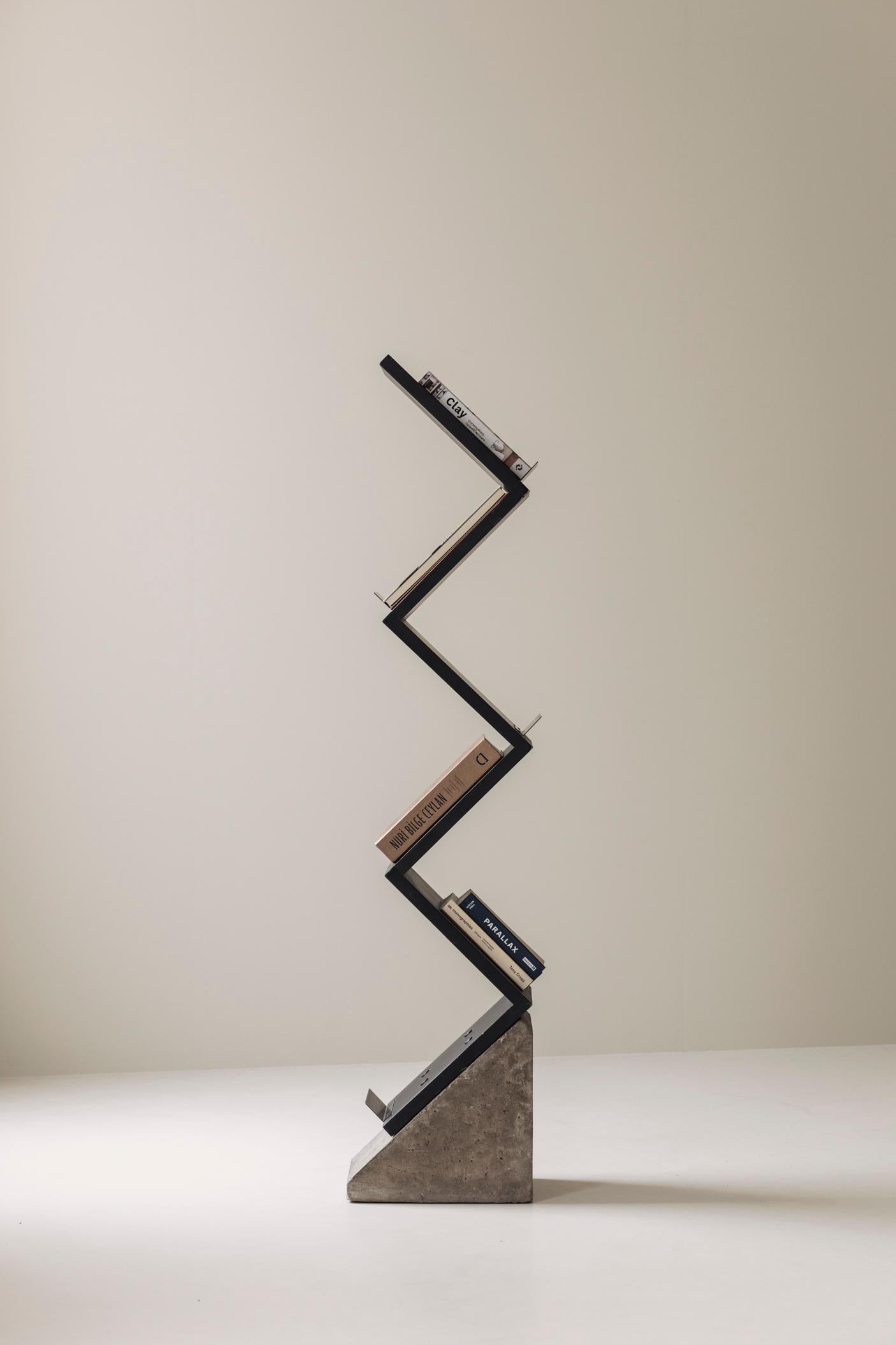 Magazine ‘Zink’ shelf by Jonas Bohlin for Källemo, Sweden 1984 For Sale 7