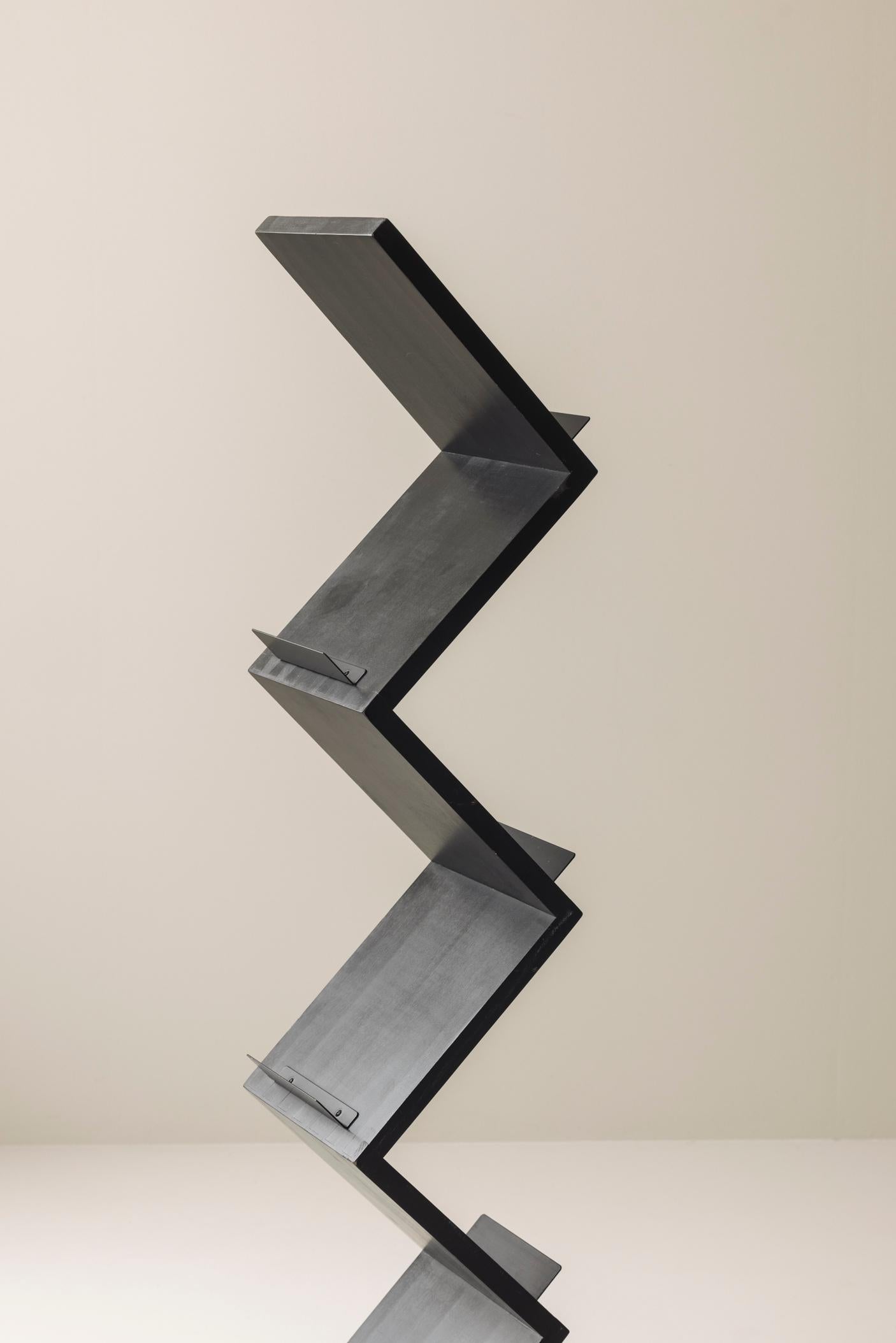 Swedish Magazine ‘Zink’ shelf by Jonas Bohlin for Källemo, Sweden 1984 For Sale