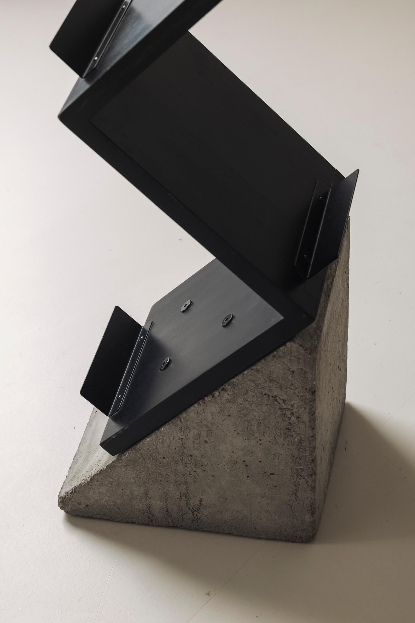 Late 20th Century Magazine ‘Zink’ shelf by Jonas Bohlin for Källemo, Sweden 1984 For Sale