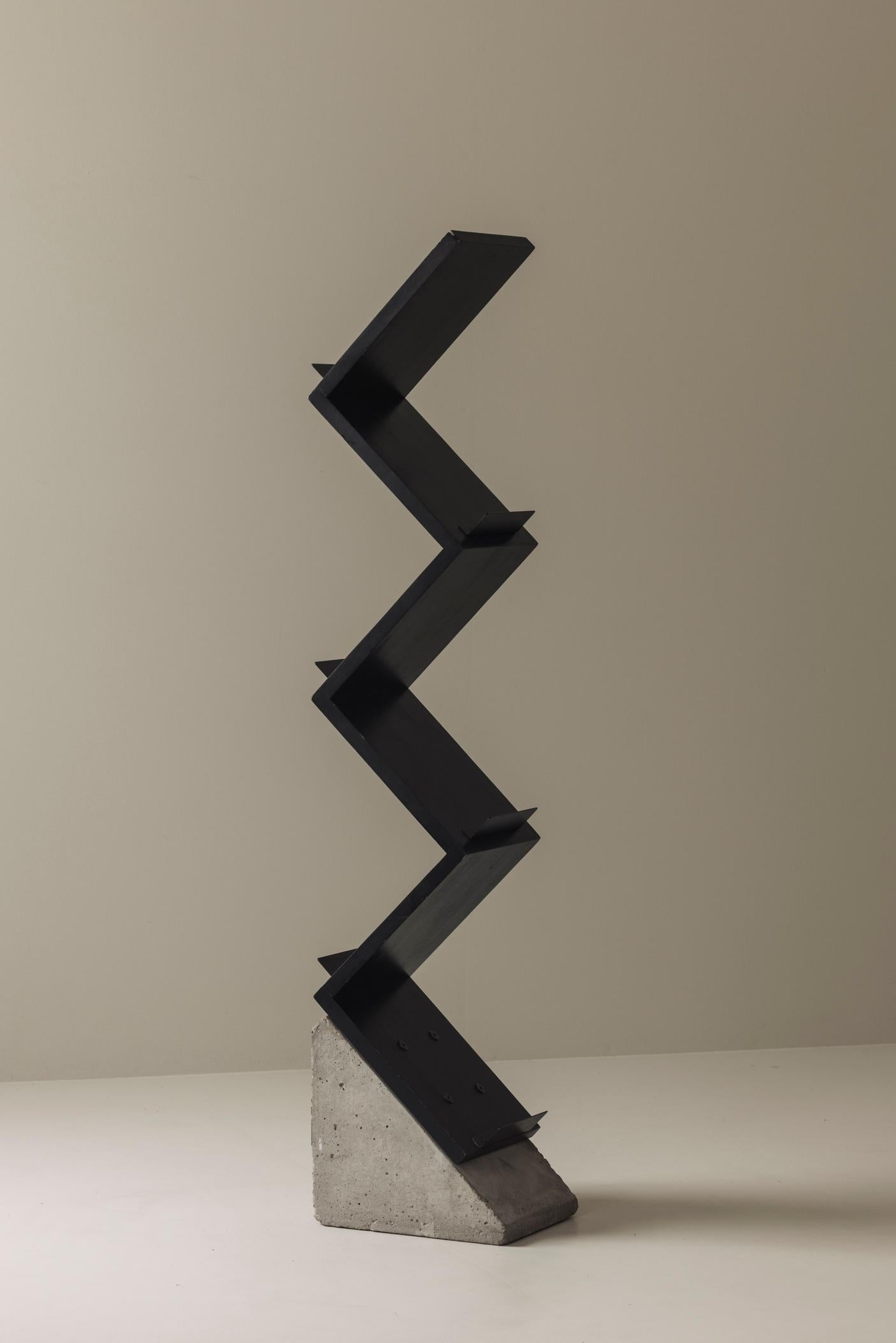 Magazine ‘Zink’ shelf by Jonas Bohlin for Källemo, Sweden 1984 For Sale 2