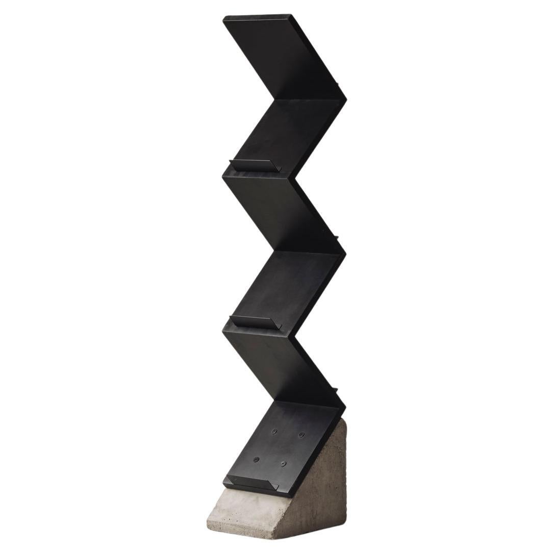 Magazine ‘Zink’ shelf by Jonas Bohlin for Källemo, Sweden 1984 For Sale