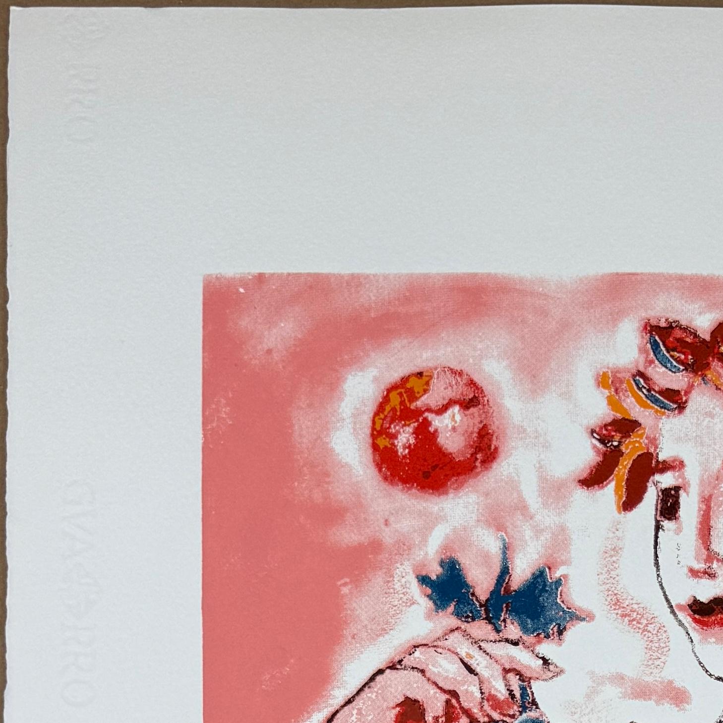 Autumn 1995 Collection 4 Seasons signée gravure originale d'une artiste espagnole - Contemporain Print par Magda Bolumar
